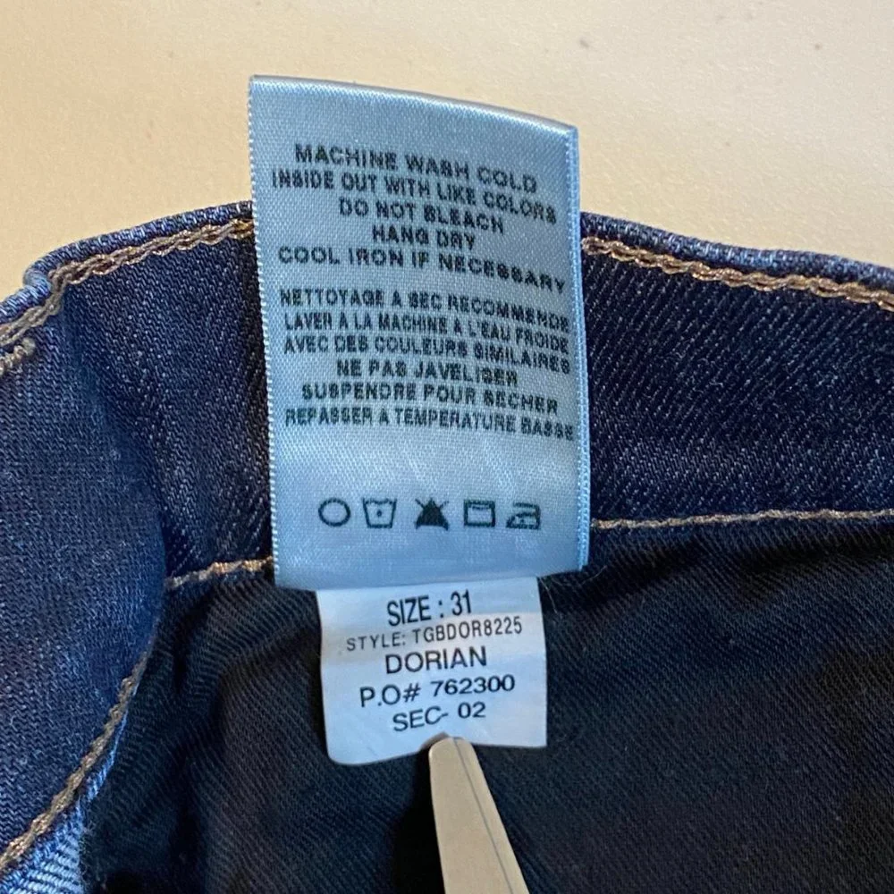 Joe's Jeans The Brixton Blue Dark Wash Casual Denim Pants Trousers Men's‎ 31x29
